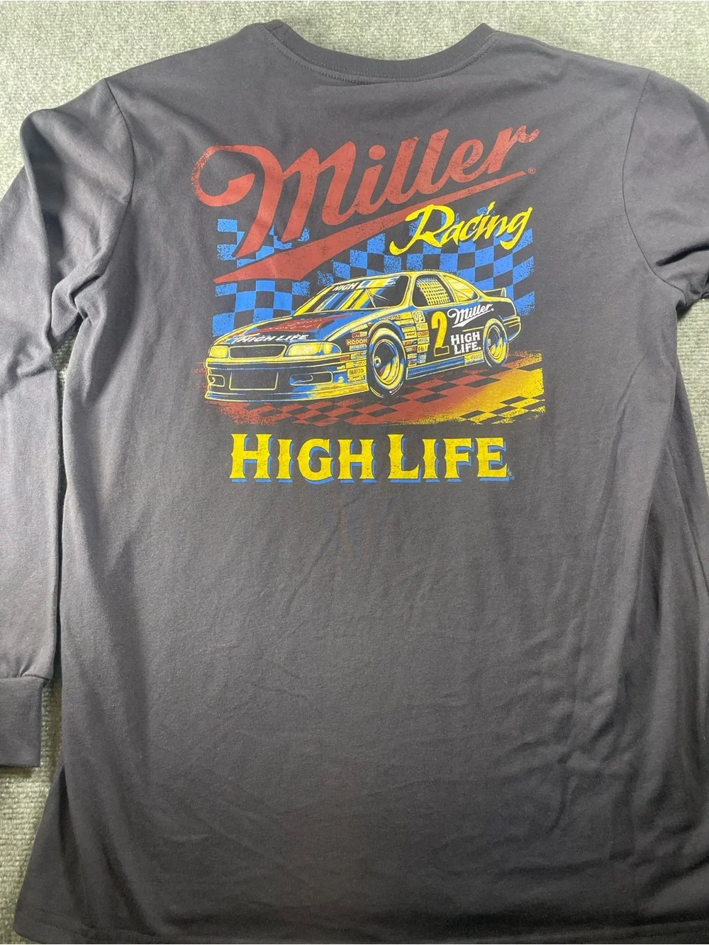 Miller High Life‎ Racing Black Long Sleeve Tee